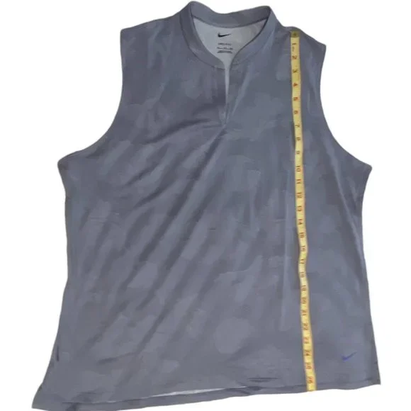Nike Women's Dri-FIT Sleeveless Golf Polo Blue Size XXL - Picture 6 of 11